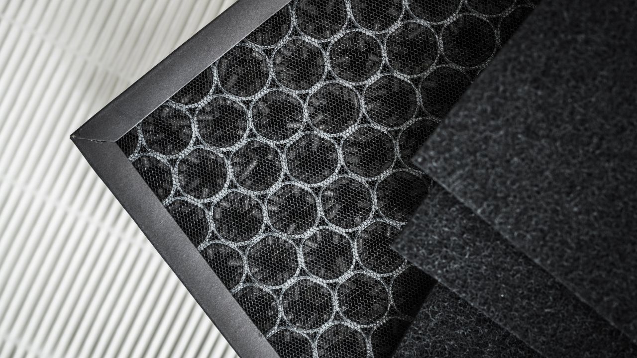 HEPA and activated carbon filters.